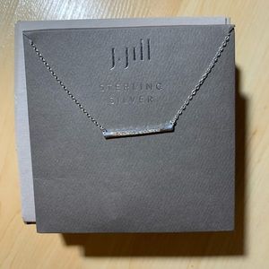 J Jill sterling silver bar necklace